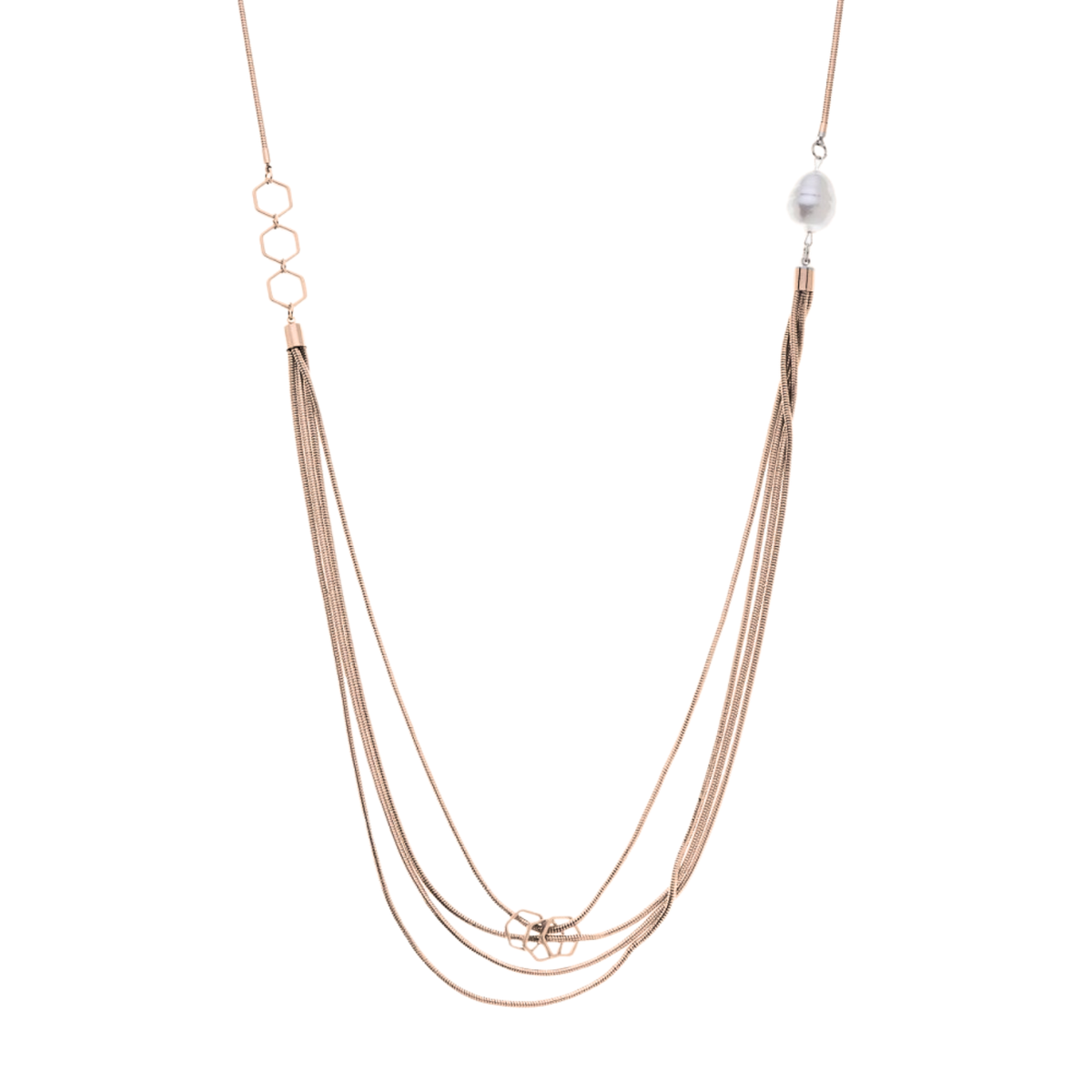 Necklace lines of relationship and hexagons 