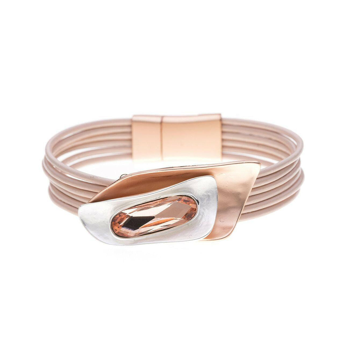 Armband - unregelmäßige Rechtecke mit Diamant - Fox by Ren