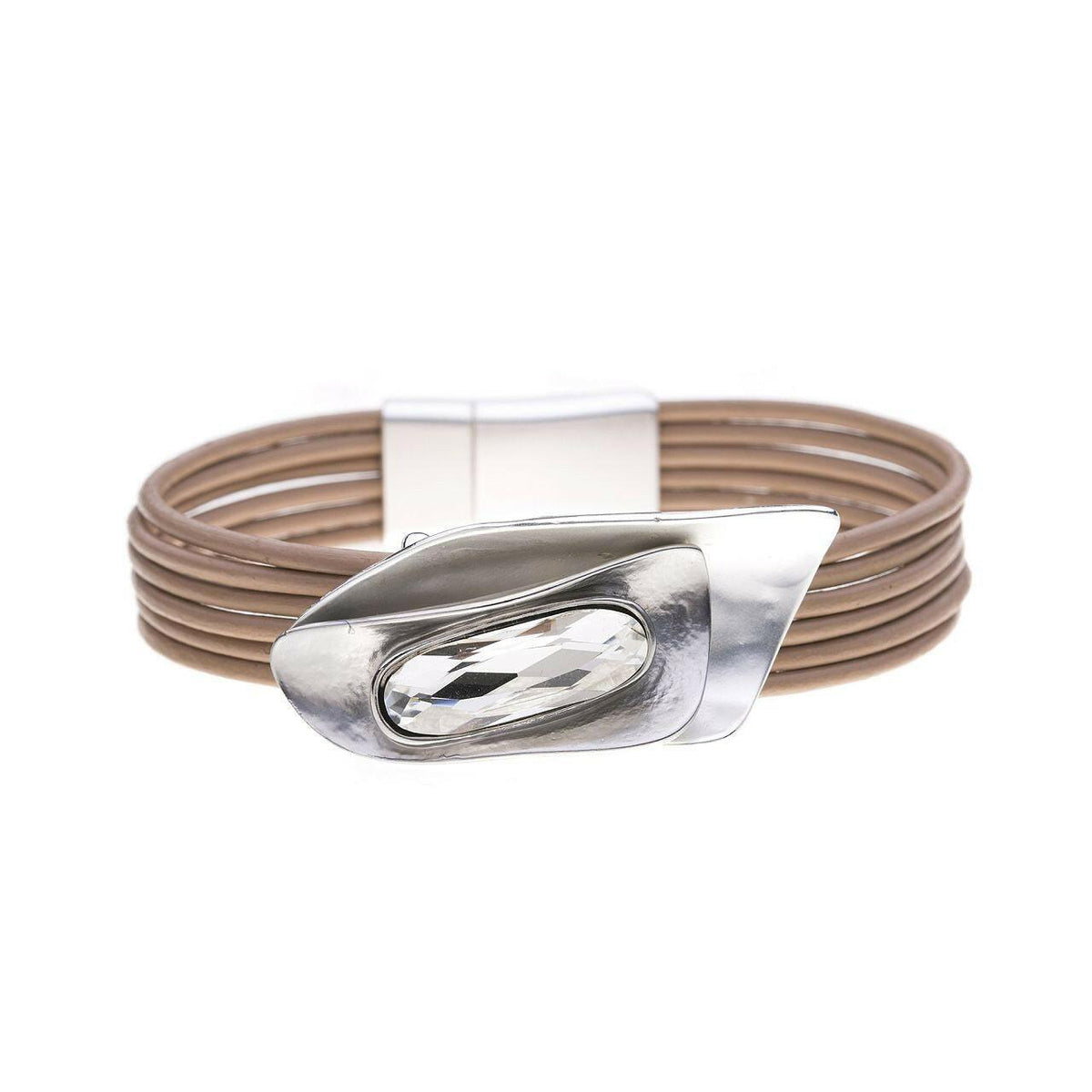 Armband - unregelmäßige Rechtecke mit Diamant - Fox by Ren