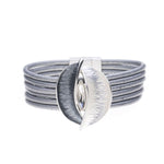 Armband - zweifarbige Blätter mit Diamant - Fox by Ren