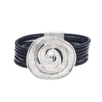 Armband - mehrstufige Kreise mit Rillen-Diamant - Fox by Ren