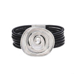 Armband - mehrstufige Kreise mit Rillen-Diamant - Fox by Ren