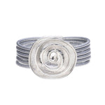 Armband - mehrstufige Kreise mit Rillen-Diamant - Fox by Ren