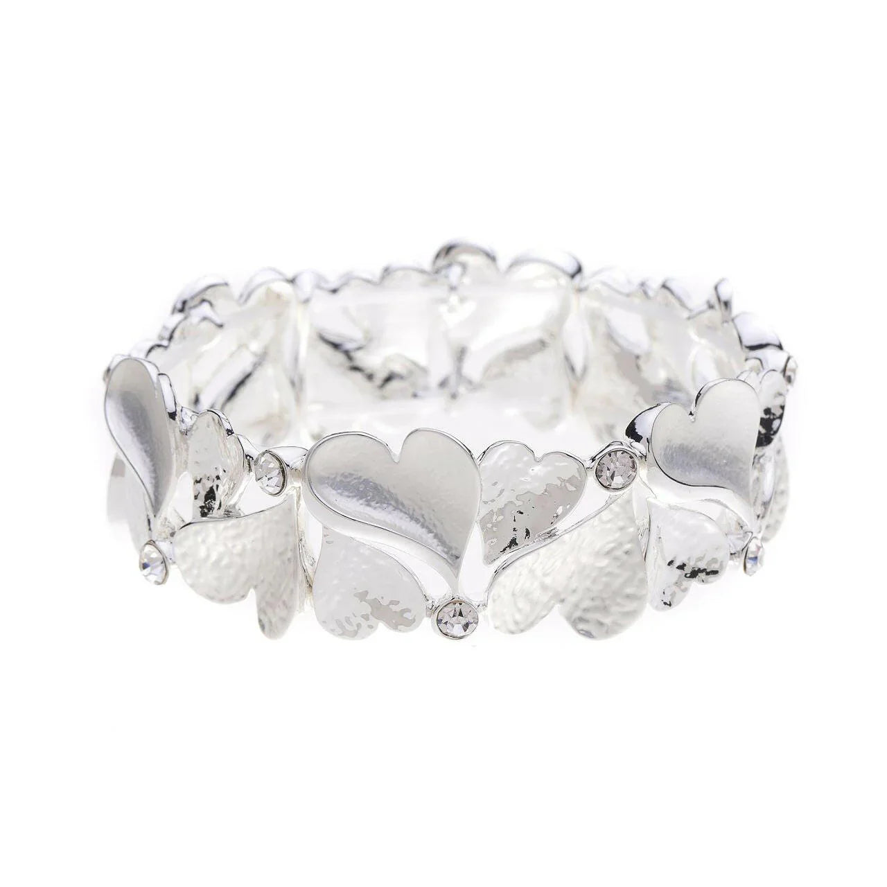 Armband-Mini Herzen-Diamanten.