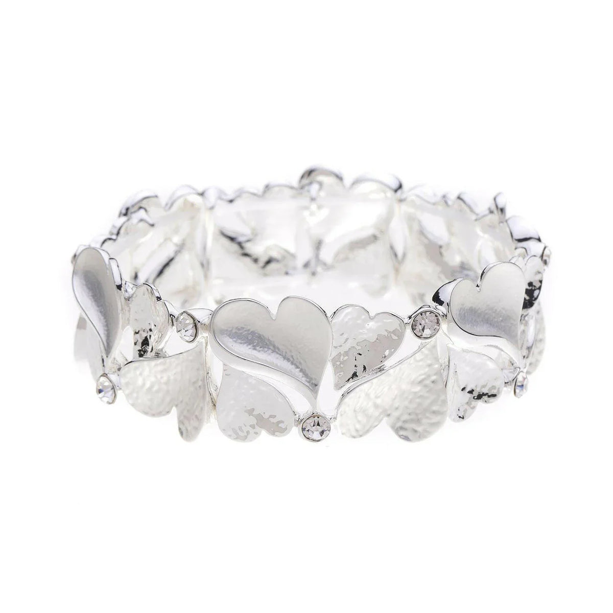 Armband-Mini Herzen-Diamanten.