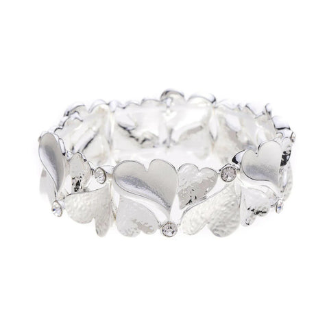 Armband-Mini Herzen-Diamanten.