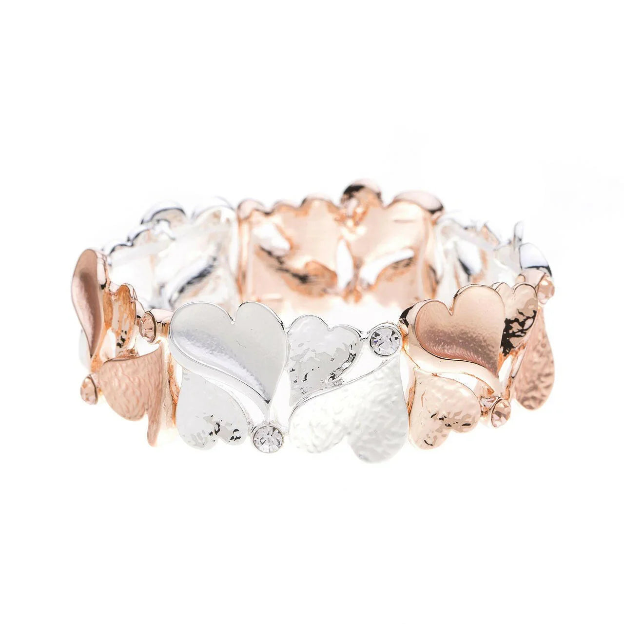 Armband-Mini Herzen-Diamanten.