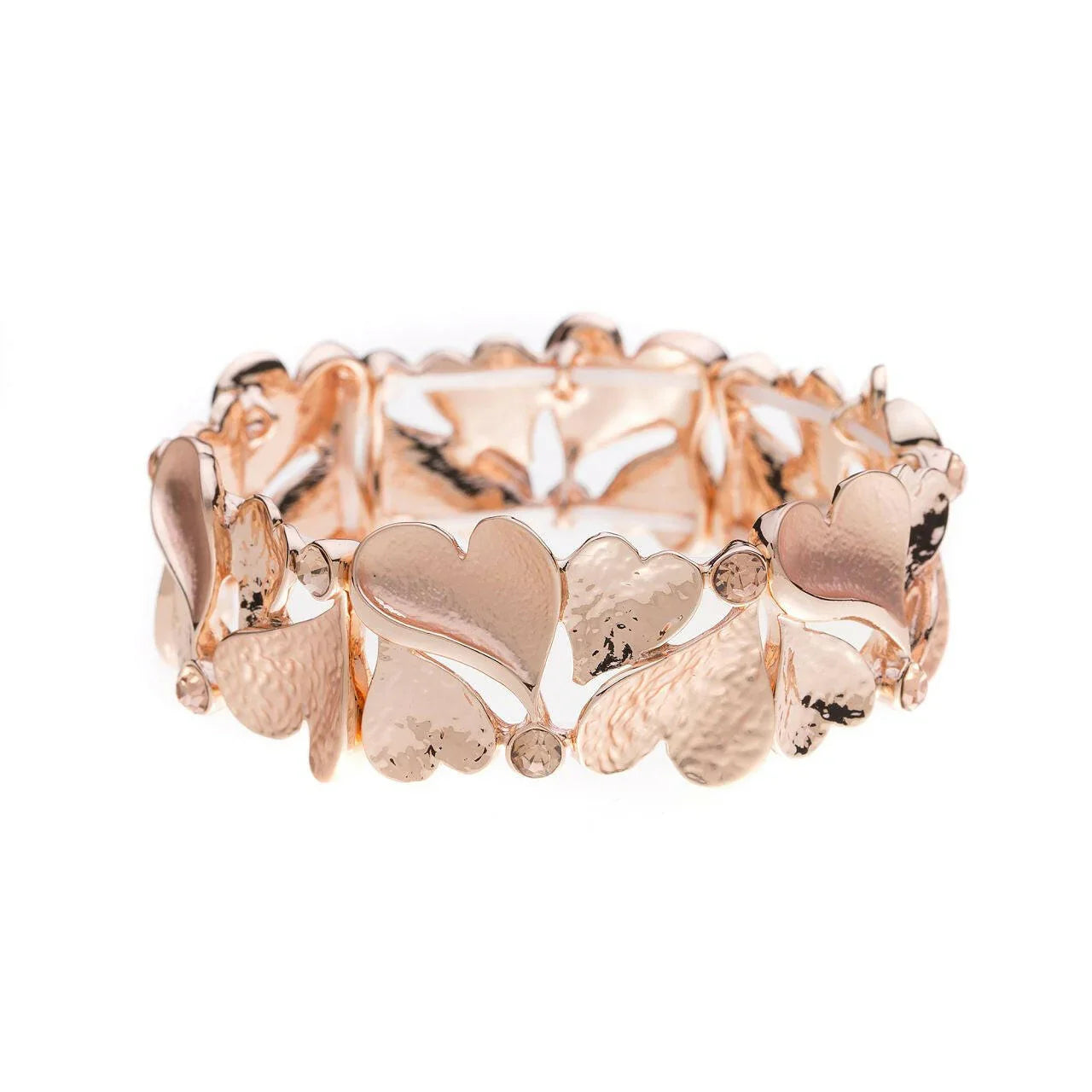 Armband-Mini Herzen-Diamanten.