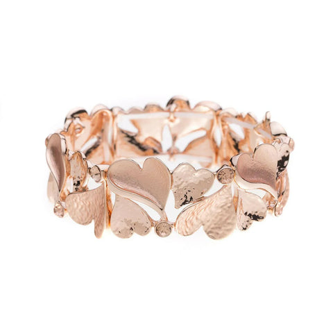 Armband-Mini Herzen-Diamanten.