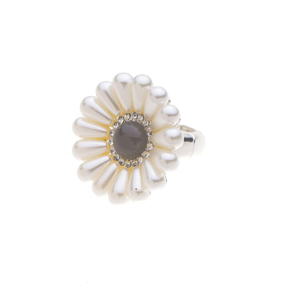 Ring-Sonnenblume-Kronblätter mit Perlen.