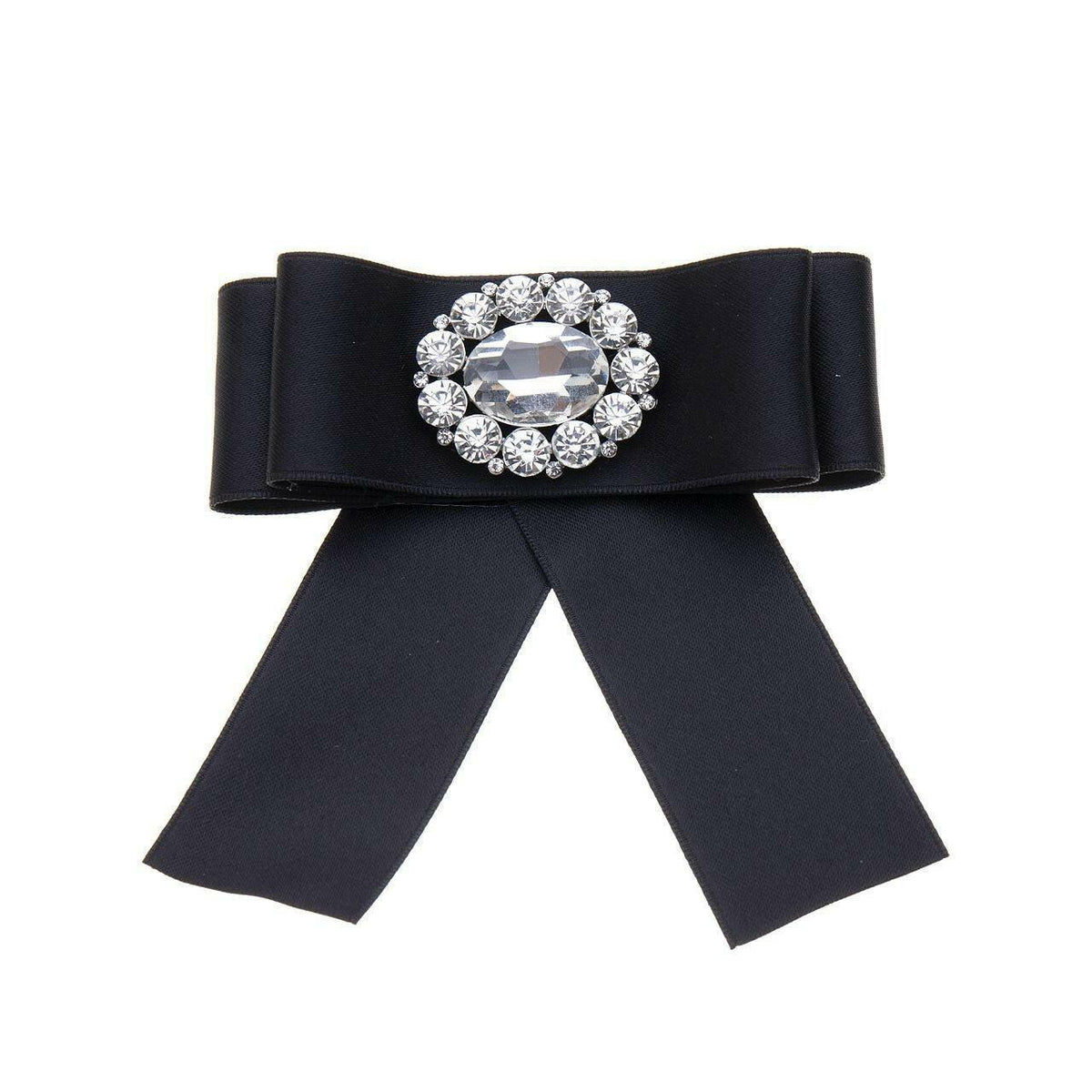 Schleife - Uni mit runder Strass - Fox by Ren
