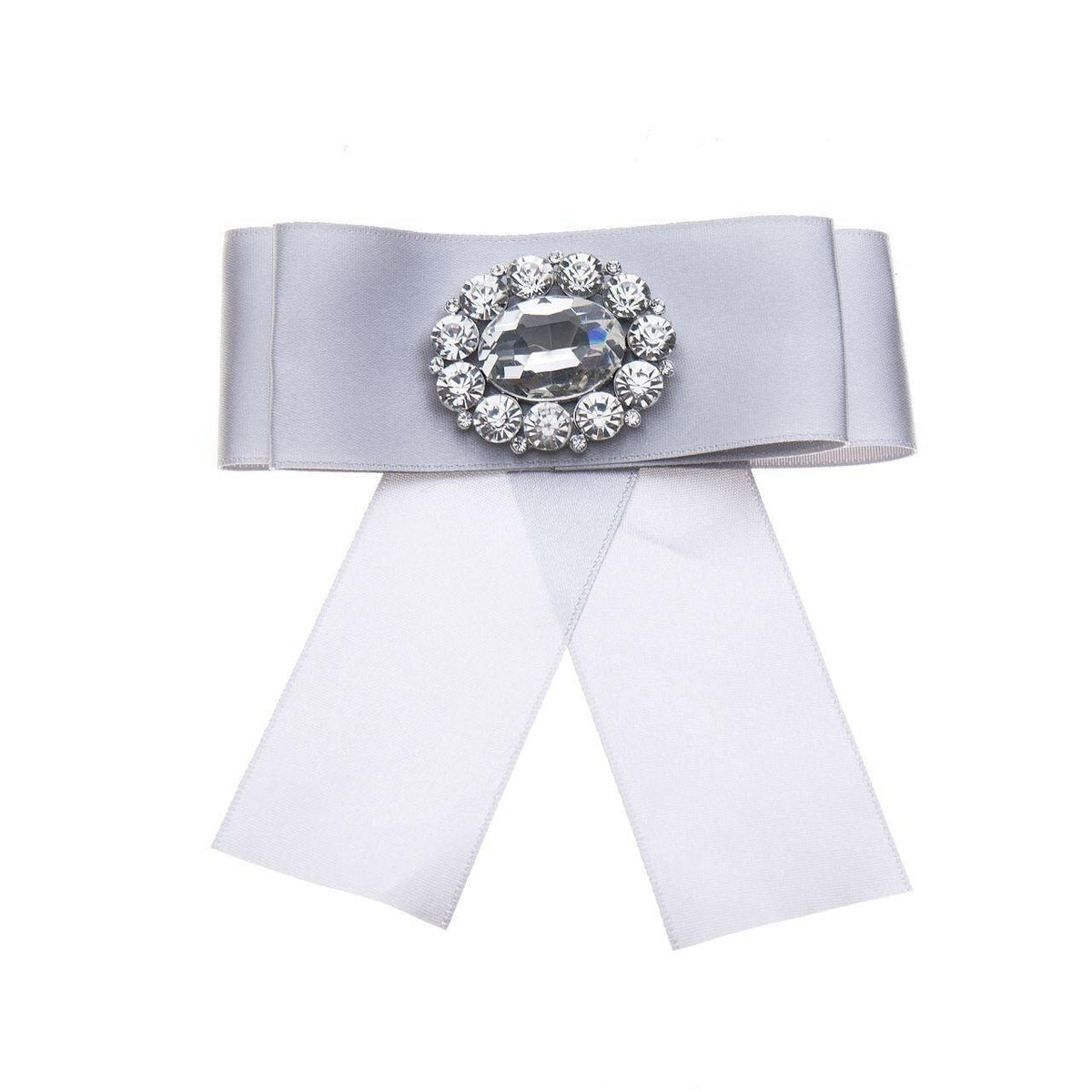 Schleife - Uni mit runder Strass - Fox by Ren