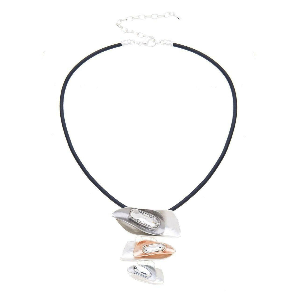 Halskette-unregelmäßige Rechtecke mit Diamant - Fox by Ren