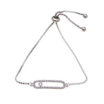 Edelstahlarmband-Strasskreis mit Diamant - Fox by Ren
