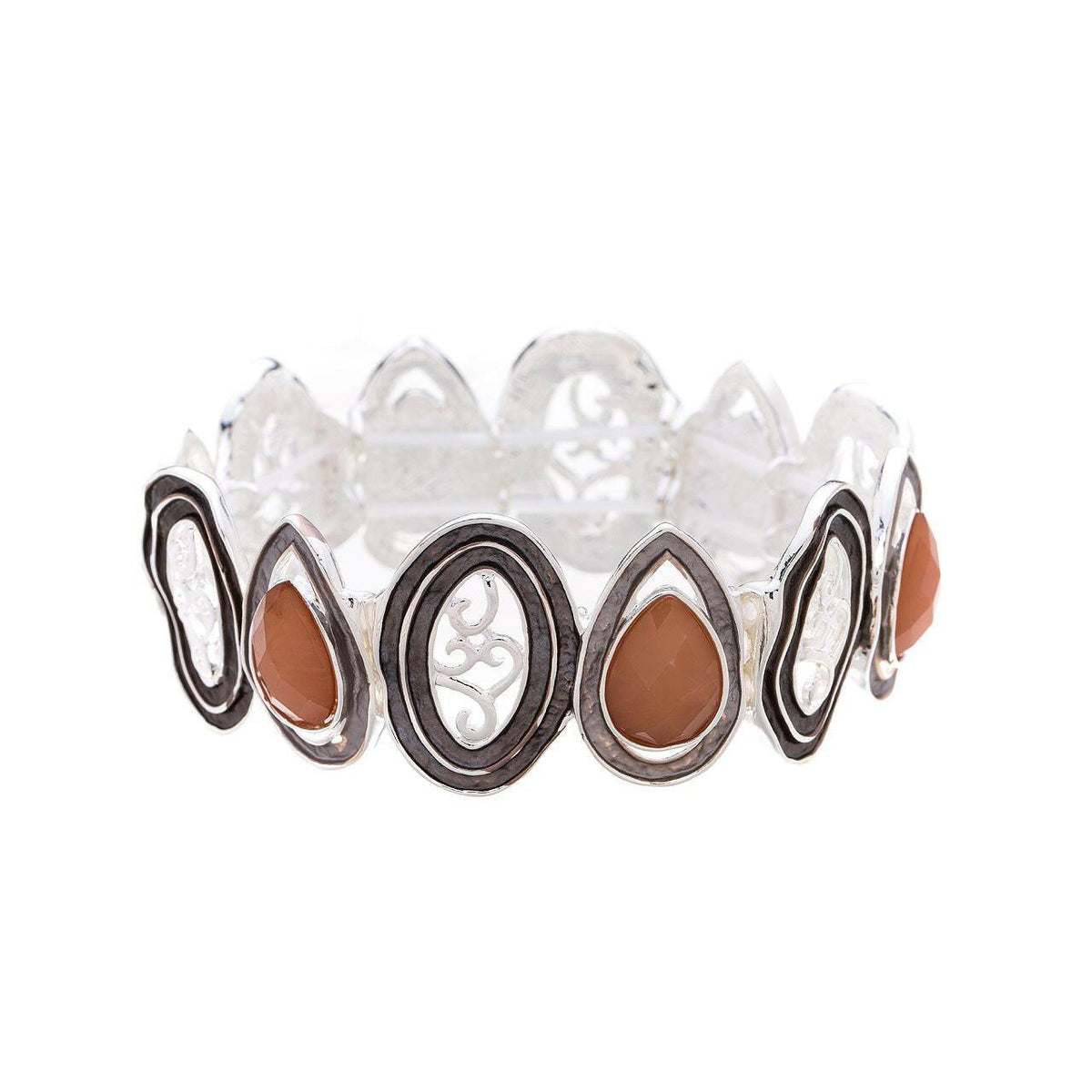 Armband - Ovale-Tropfen Diamant - Fox by Ren