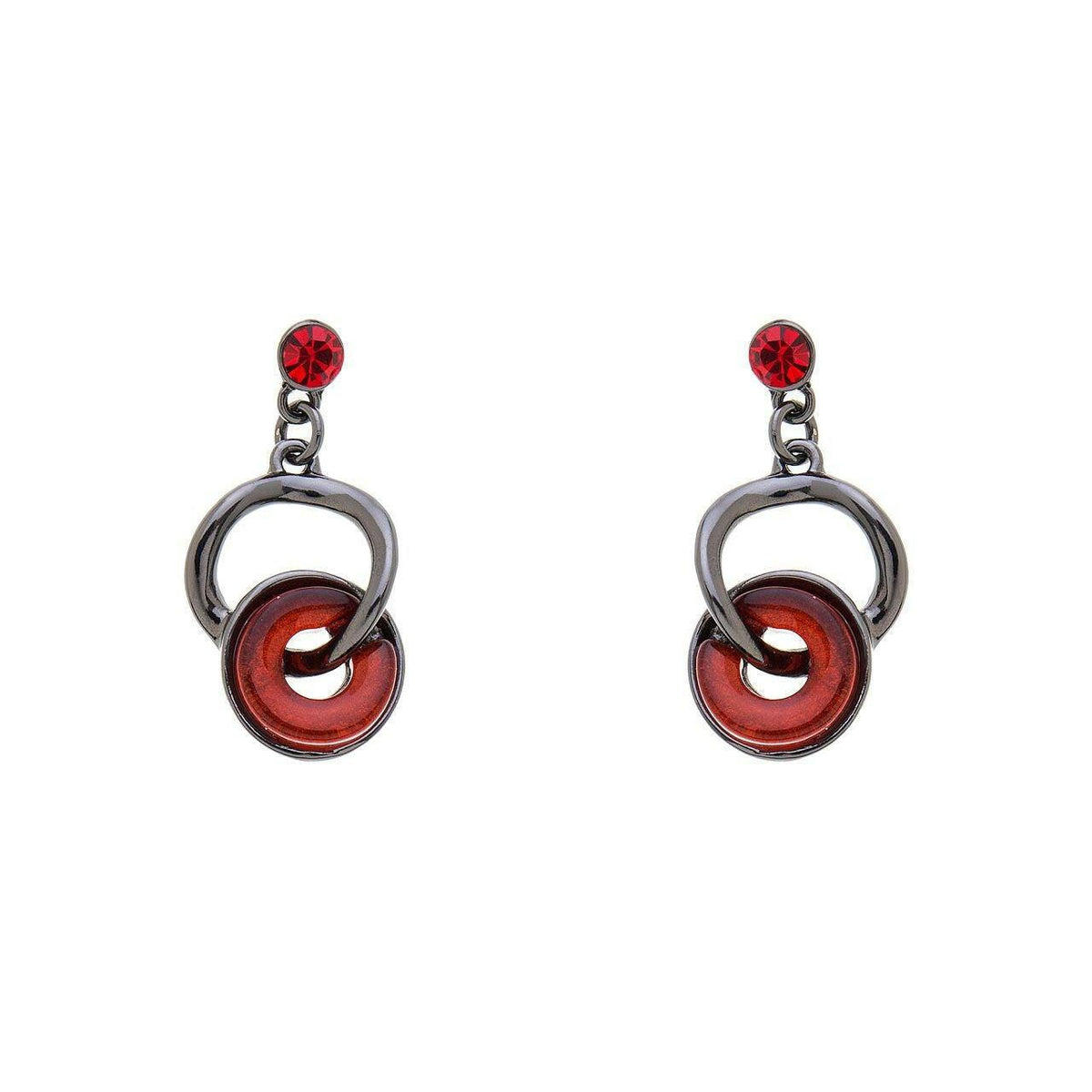 Ohrring - Multi Kreise-Strassstein - Fox by Ren