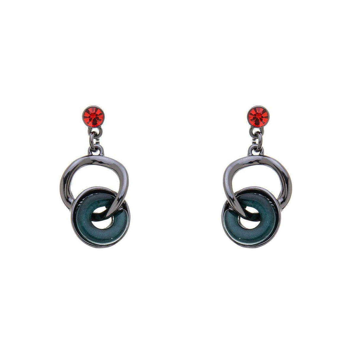 Ohrring - Multi Kreise-Strassstein - Fox by Ren
