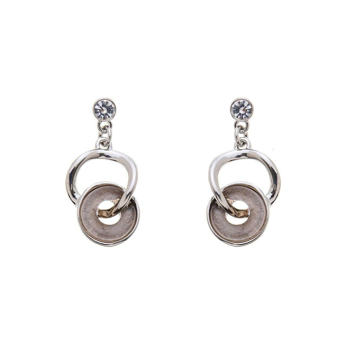 Ohrring - Multi Kreise-Strassstein - Fox by Ren