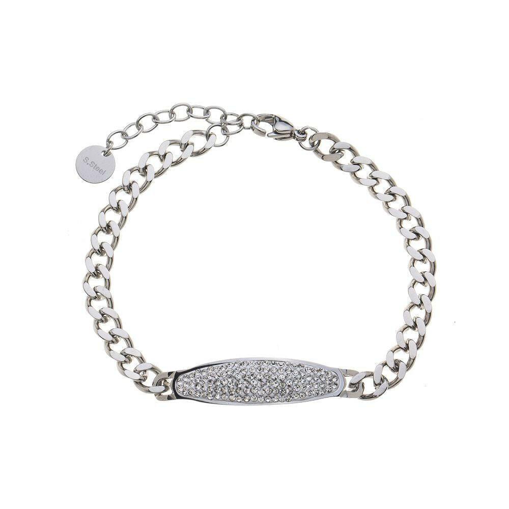 Edelstahlarmband - Strass Ellipse - Fox by Ren