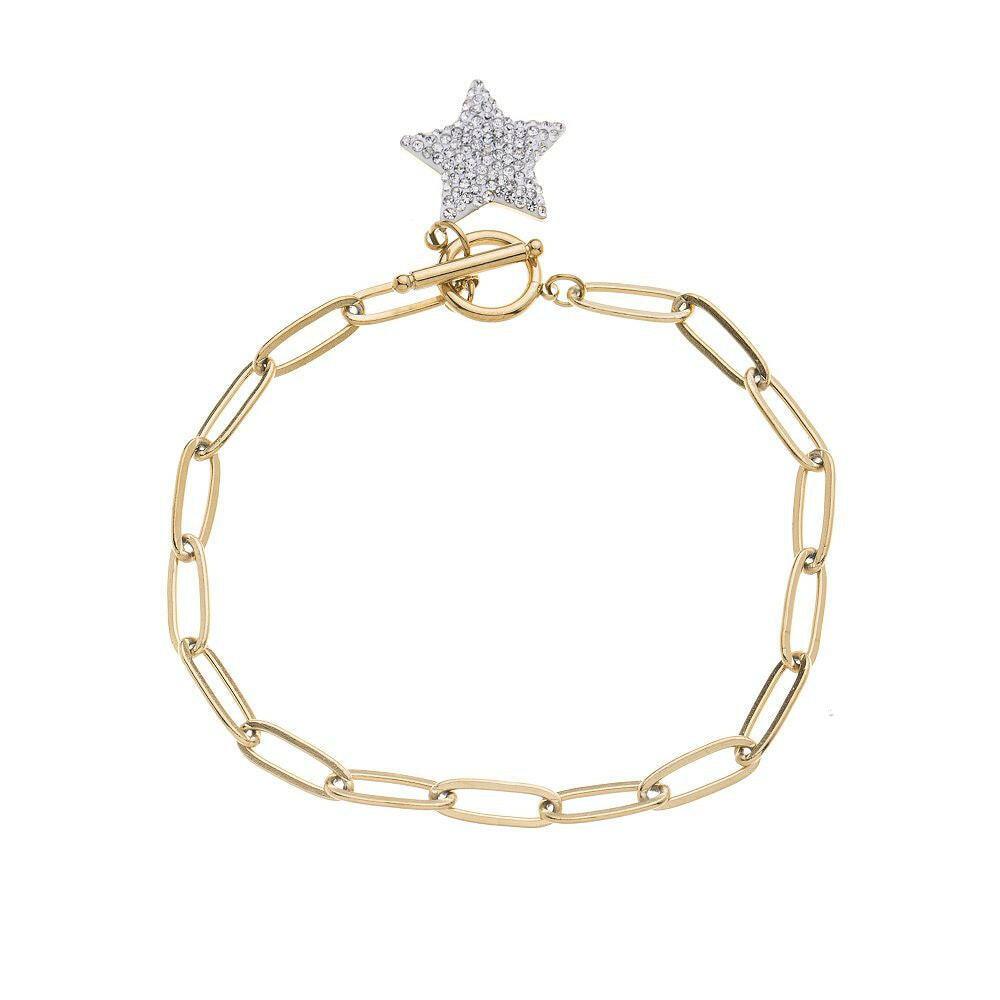 Edelstahlarmband - Strass Stern - Fox by Ren