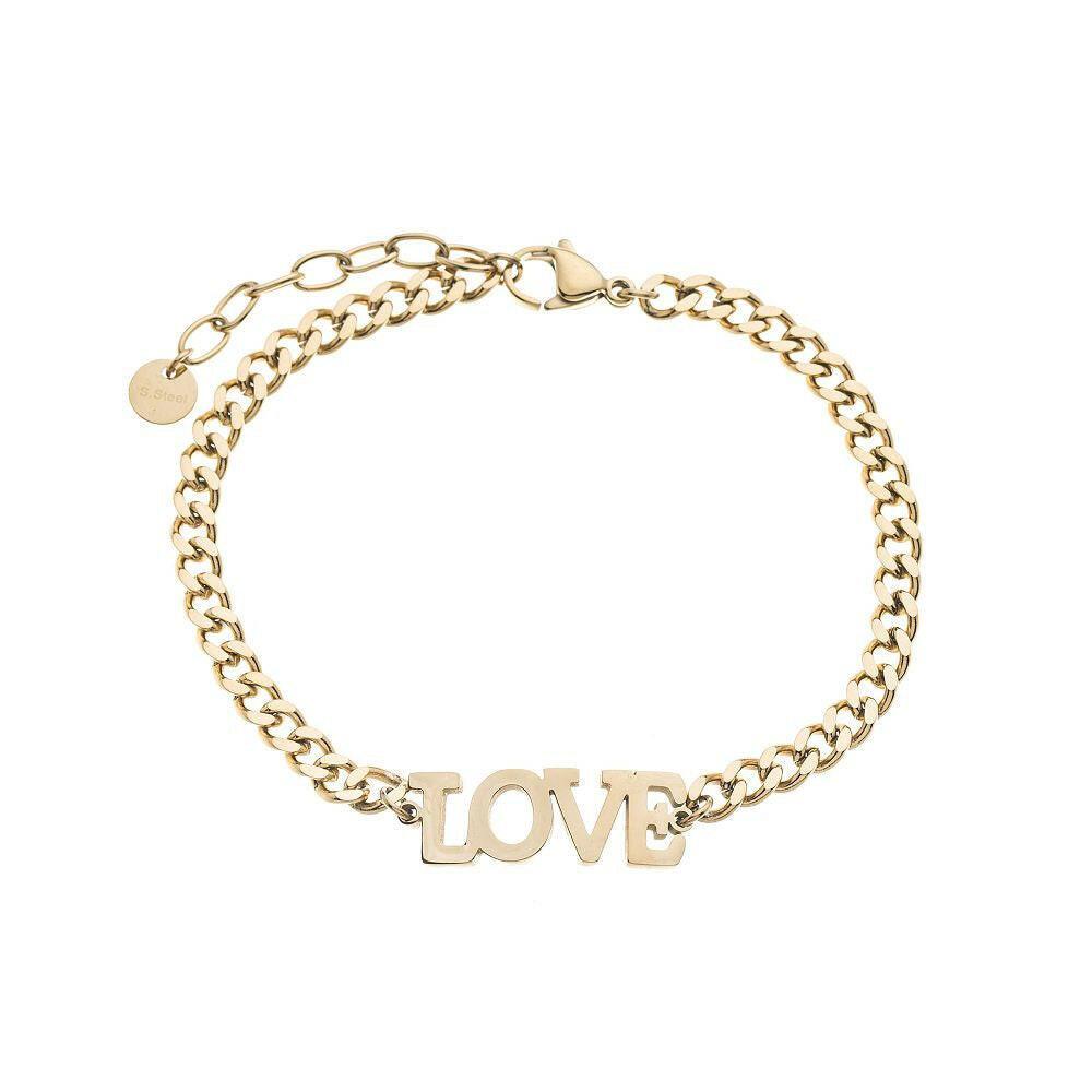 Edelstahlarmband - Buchstaben "Love" - Fox by Ren