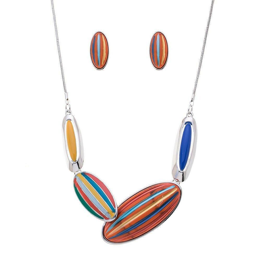 Halskette mit Ohrringen - Surfbrett - Fox by Ren