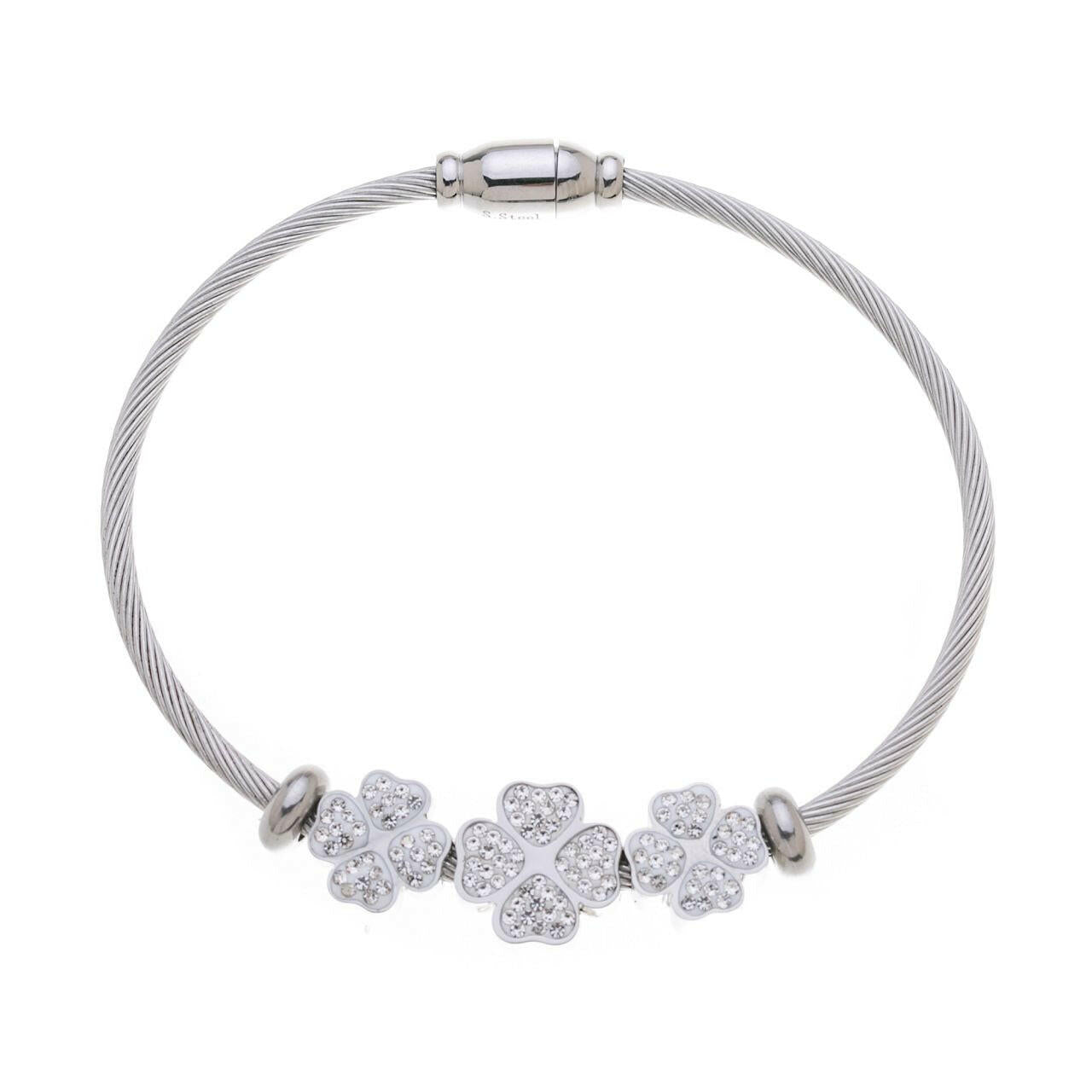 Armband - Herzen mit Diamanten.