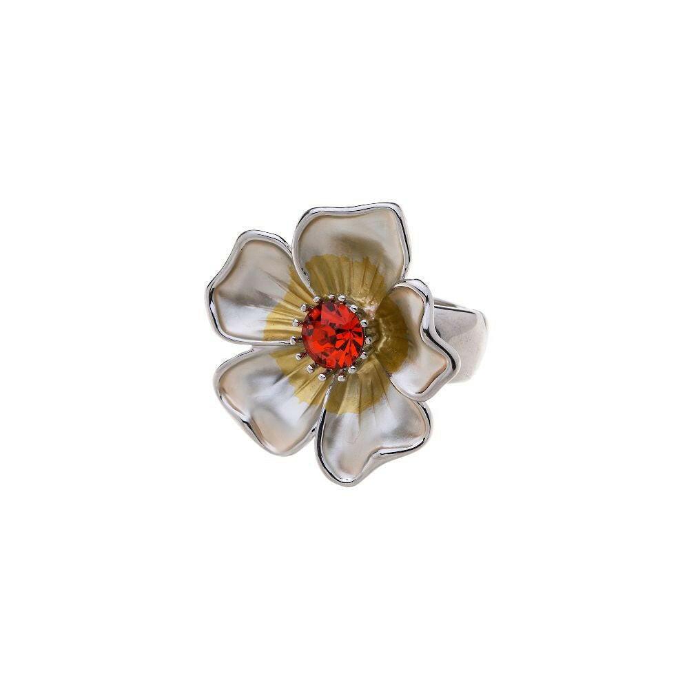Ring - Blume mit Diamant - Fox by Ren