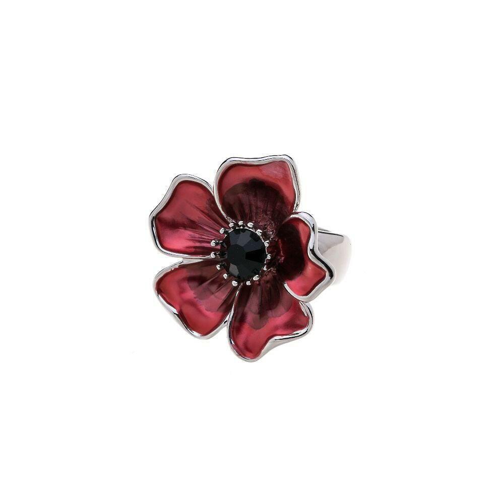 Ring - Blume mit Diamant - Fox by Ren