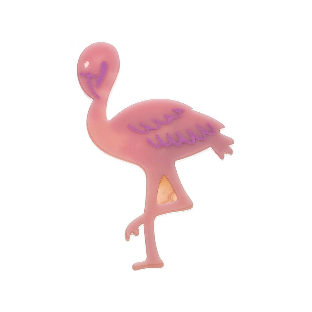 Tücherbroschen-Flamingo.