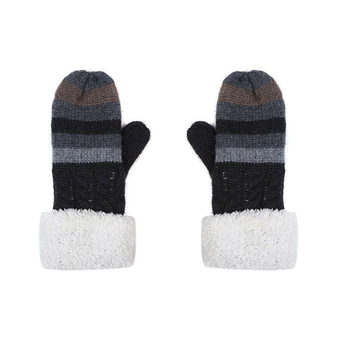 Kinderhandschuhe-Zopfmuster-Streifen.