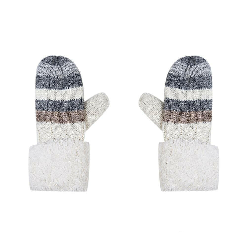 Kinderhandschuhe-Zopfmuster-Streifen.