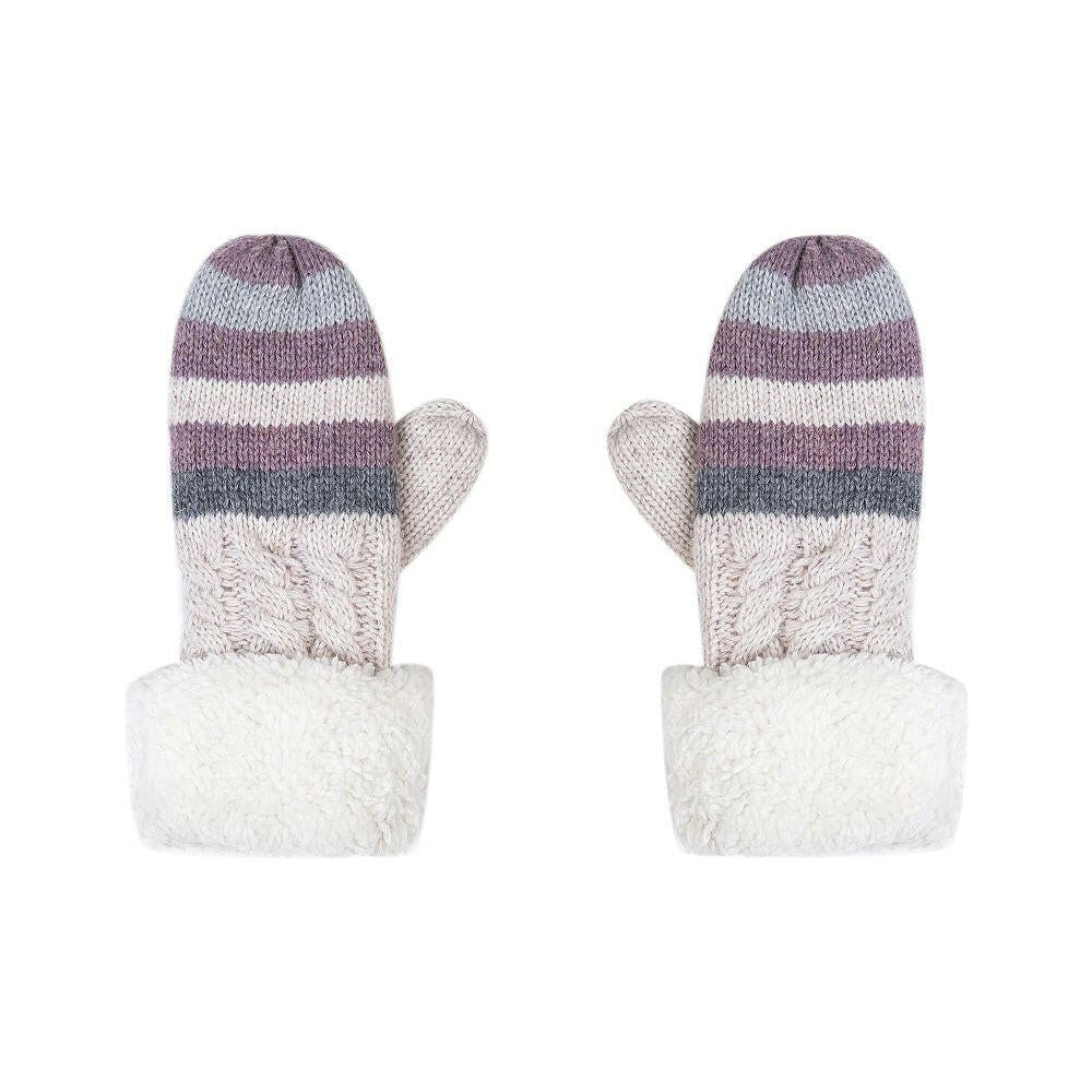 Kinderhandschuhe-Zopfmuster-Streifen.