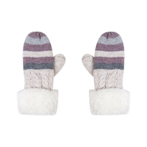 Kinderhandschuhe-Zopfmuster-Streifen.