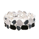 Armband - Mini Blatt mit Rillen-Diamant - Fox by Ren