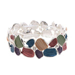 Armband - Mini Blatt mit Rillen-Diamant - Fox by Ren