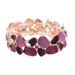 Armband - Mini Blatt mit Rillen-Diamant - Fox by Ren