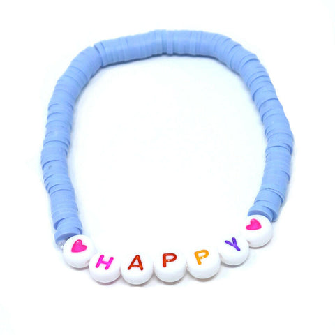 Perlenarmband - Happy.