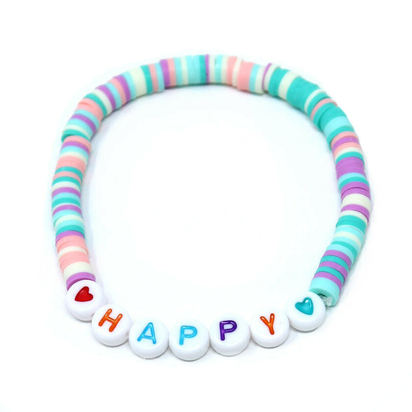 Perlenarmband - Happy.