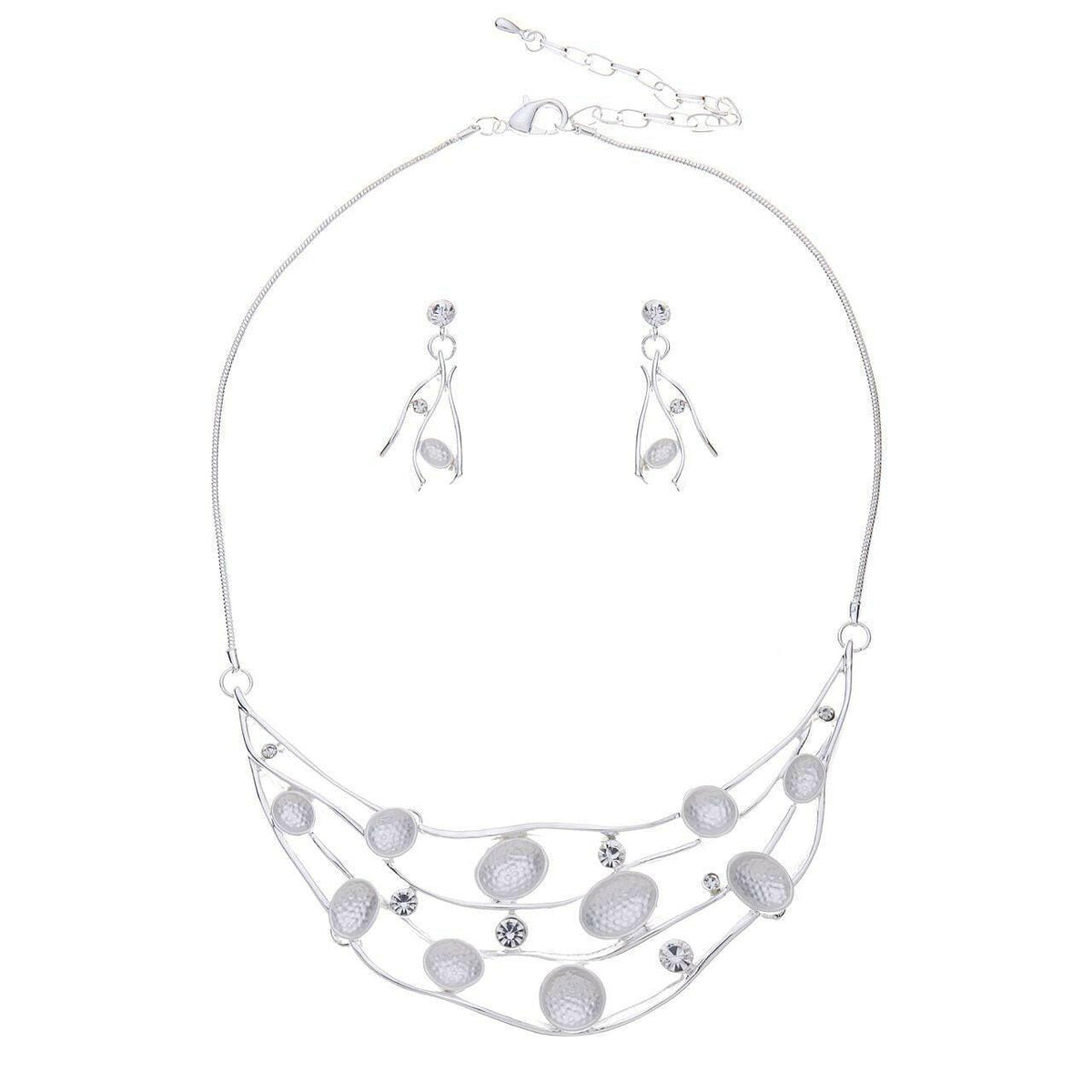 Halskette Set- Erdnussschale mit Diamanten - Fox by Ren