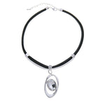 Halskette-Oval mit Diamant - Fox by Ren