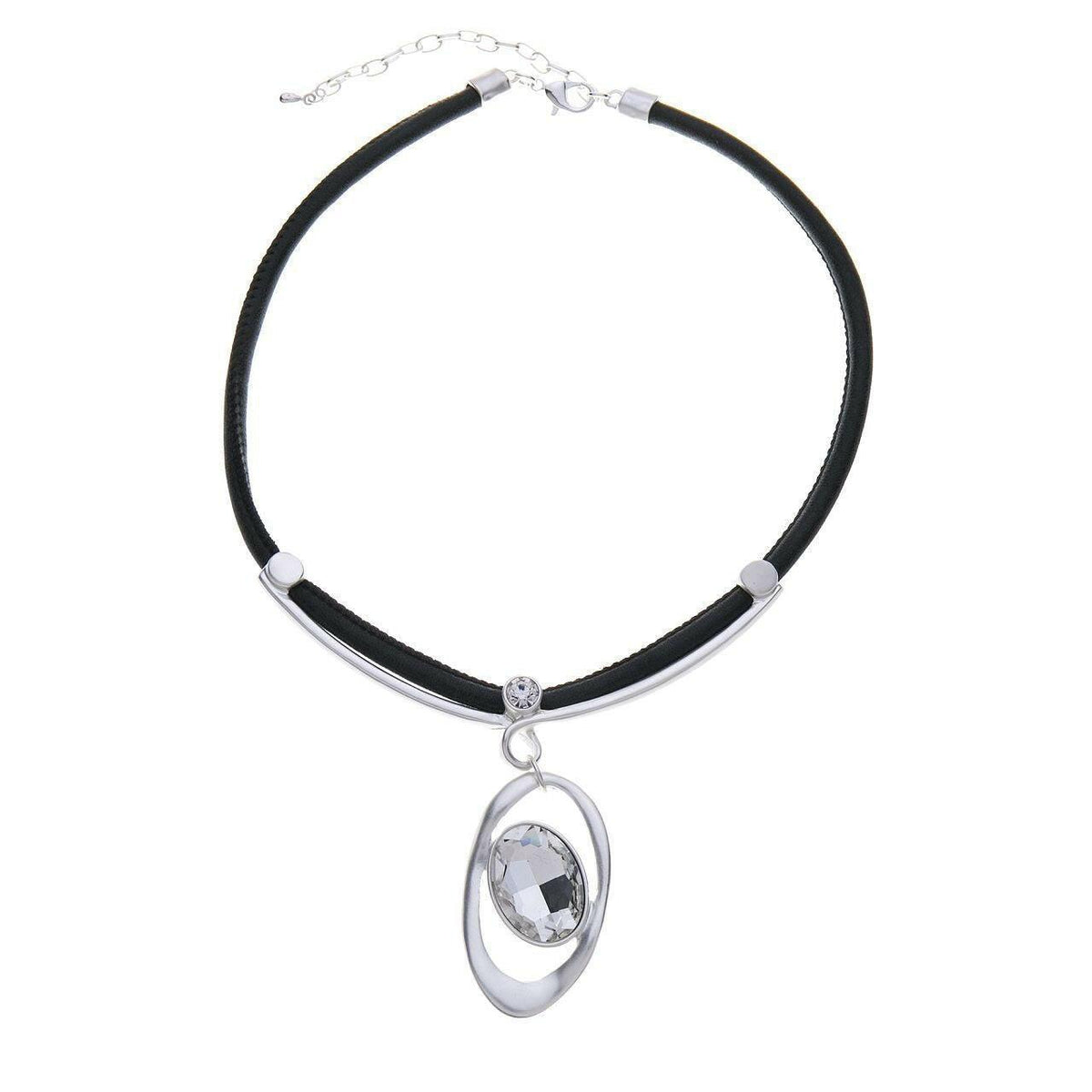 Halskette-Oval mit Diamant - Fox by Ren