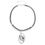 Halskette-Oval mit Diamant - Fox by Ren