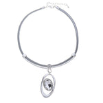 Halskette-Oval mit Diamant - Fox by Ren