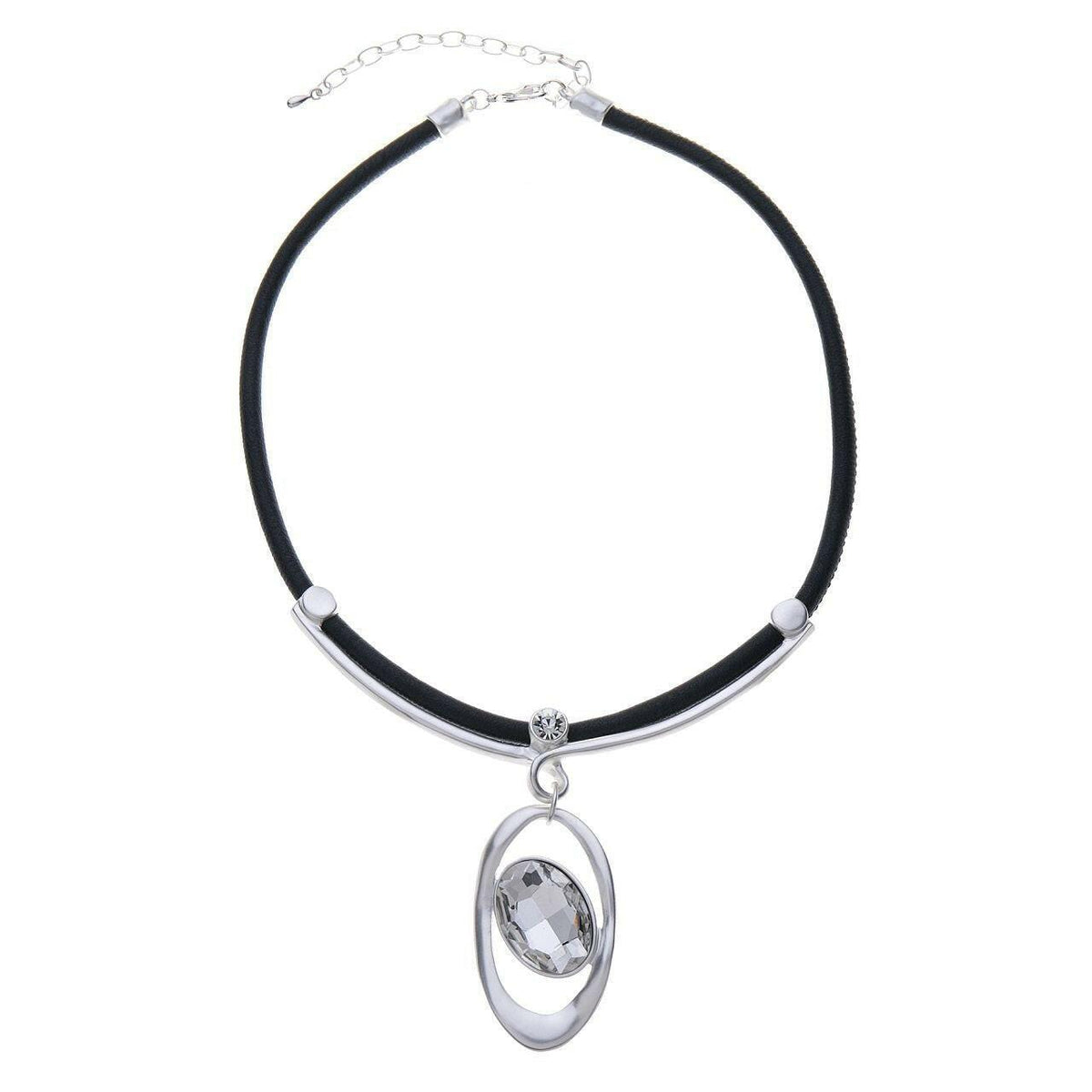Halskette-Oval mit Diamant - Fox by Ren