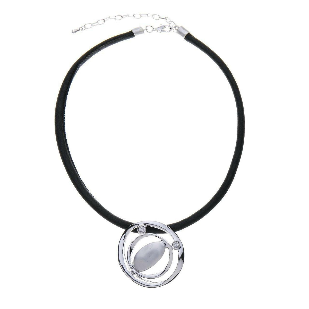 Halskette-Multi Kreise mit Oval-Diamant - Fox by Ren