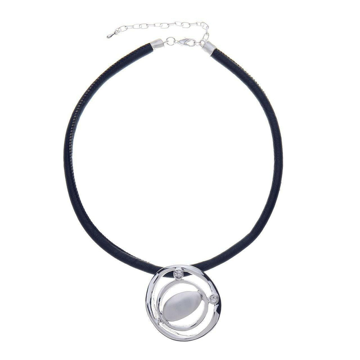 Halskette-Multi Kreise mit Oval-Diamant - Fox by Ren