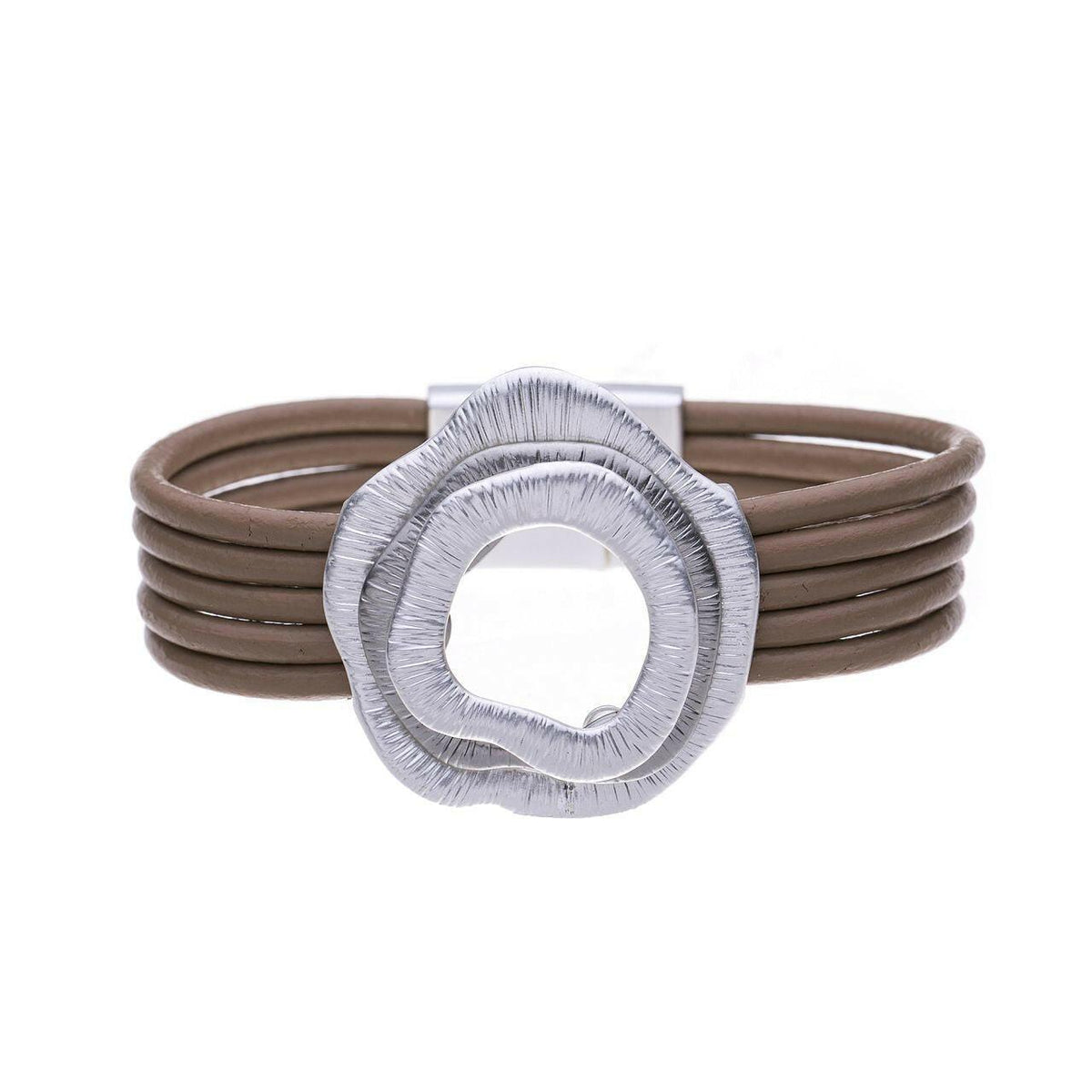 Armband - Multi Blumen mit Rillen - Fox by Ren
