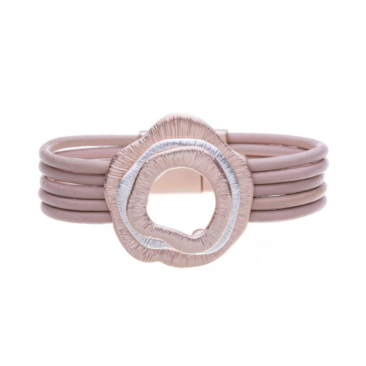 Armband - Multi Blumen mit Rillen - Fox by Ren