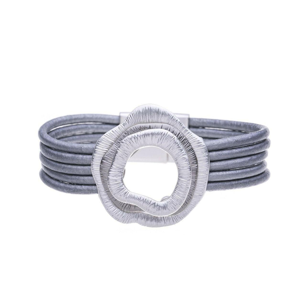 Armband - Multi Blumen mit Rillen - Fox by Ren